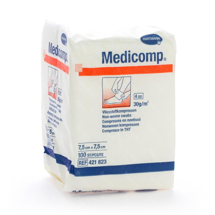 Medicomp 7,5x7,5cm 4l. Nst. 100 P/s kopen - Pazzox, apotheek
