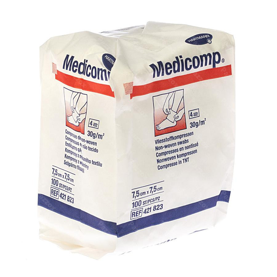 Medicomp 7,5x7,5cm 4l. Nst. 100 P/s kopen - Pazzox, apotheek