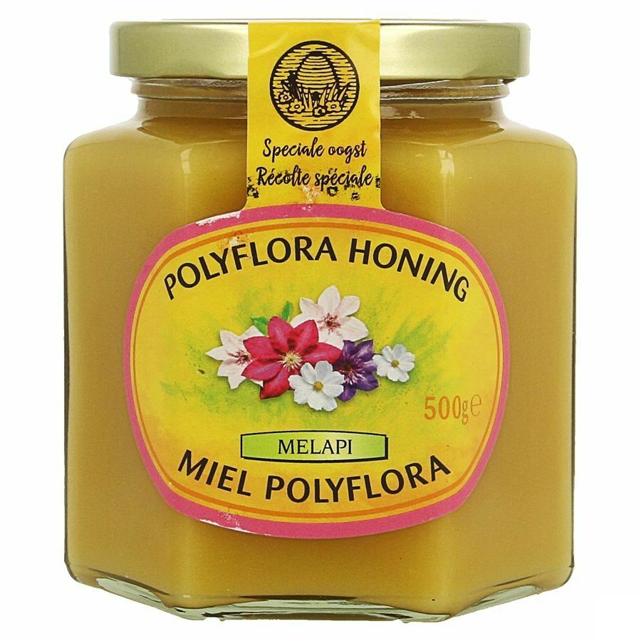 Melapi Honing Polyflora Zacht 500g 5531 Revogan