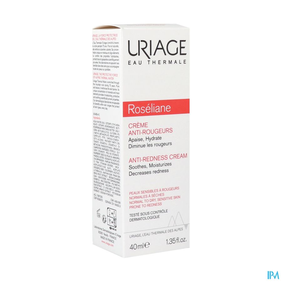 Uriage Roséliane Dagcrème Anti-Roodheid 40ml