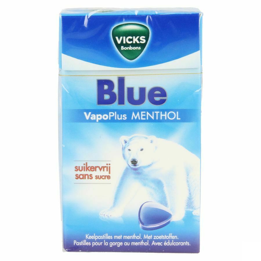 Vicks Past Blauw Z/suiker 40g Box