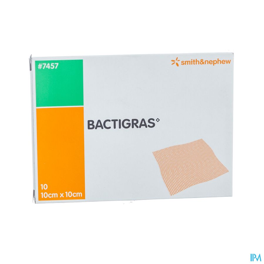 Bactigras Verband 10cmx10cm 10 7457