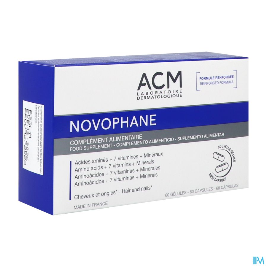 Novophane Voedingssupplement Haar en Nagels 60 Capsules