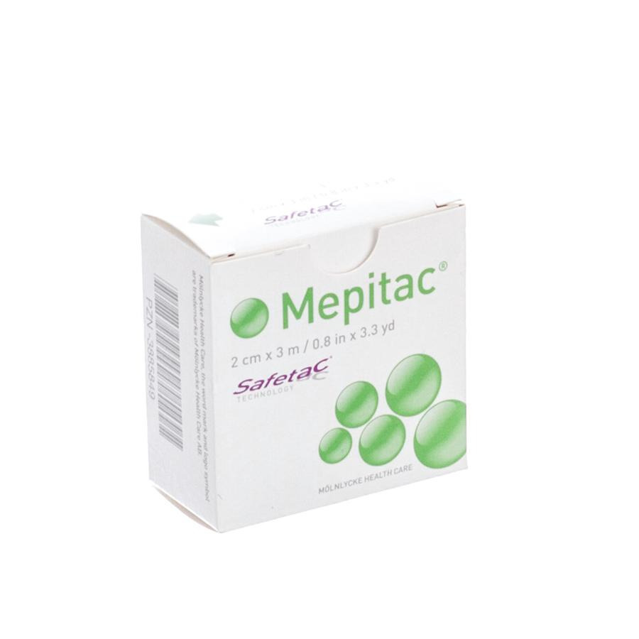 Mepitac Zachte Fixatietape Sil 2cmx3,0m 1 298300