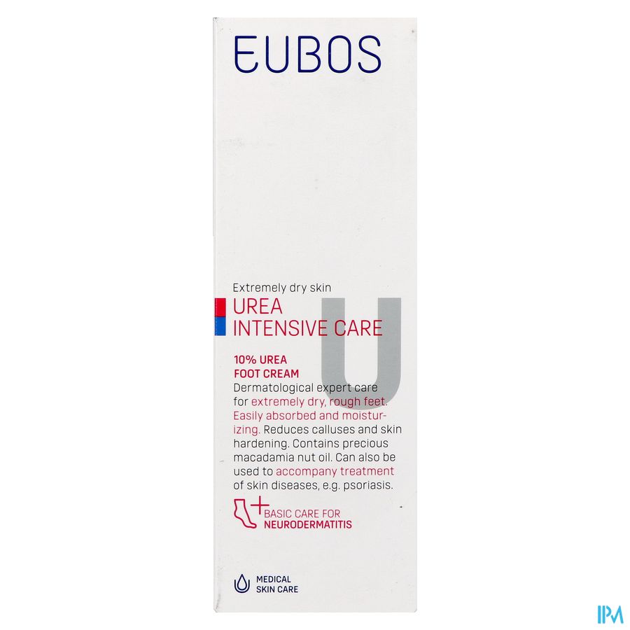 Eubos Urea 10% Voetcreme Zeer Droge Huid 125ml