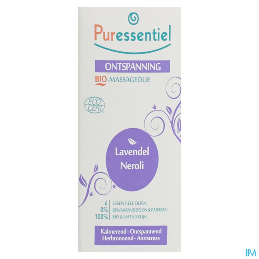 Puressentiel Mass.olie Lavendel-neroli Bio 100ml