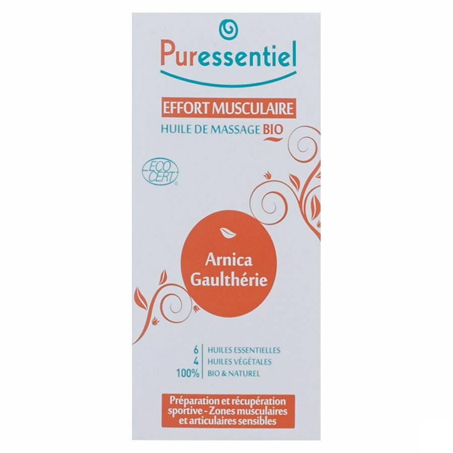 Puressentiel Mass.olie Arnica-bergthee Bio 100ml