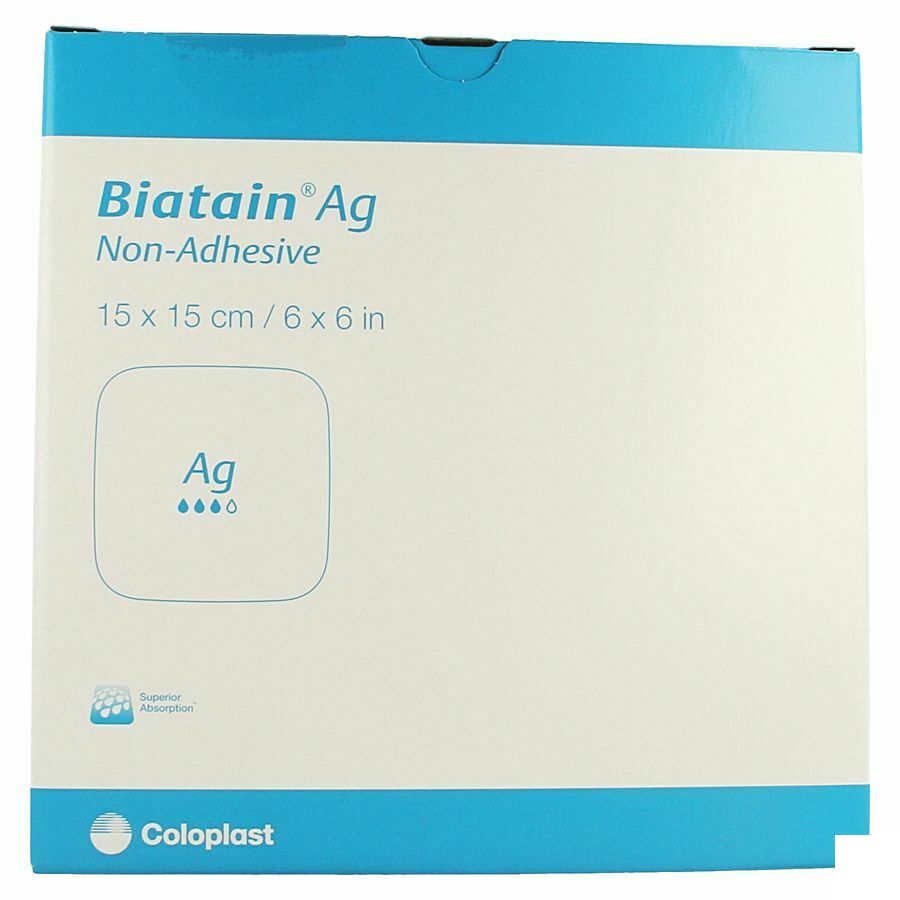 Biatain Ag Schuimverb N/adh 15,0x15,0cm 5 39625