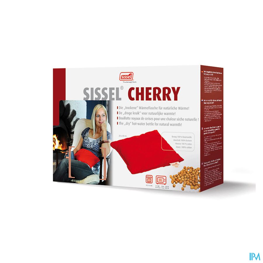 Sissel Cherry Kersenpitkussen 23x26cm Rood