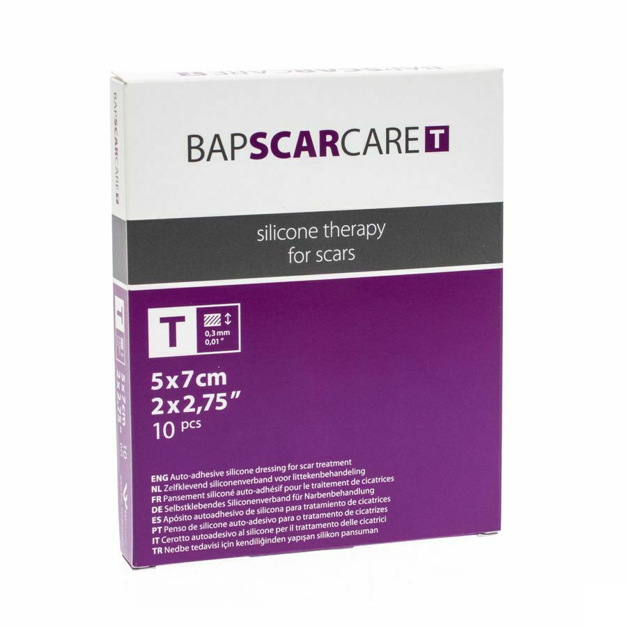 Bap Scar Care T Verb Dun Transp 5x 7cm 10 600507