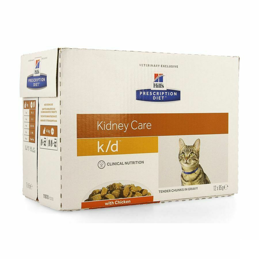 Hills Prescrip.diet Feline Kd Maaltijdzakje 12x85g