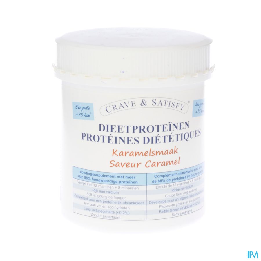 Crave & Satisfy Dieetproteinen Karamel Pot 200g