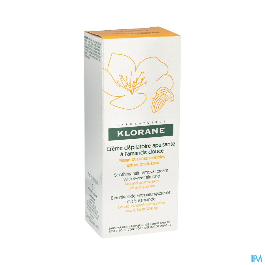 Klorane Lichaam Ontharingscr Gelaat-gev Zones 75ml