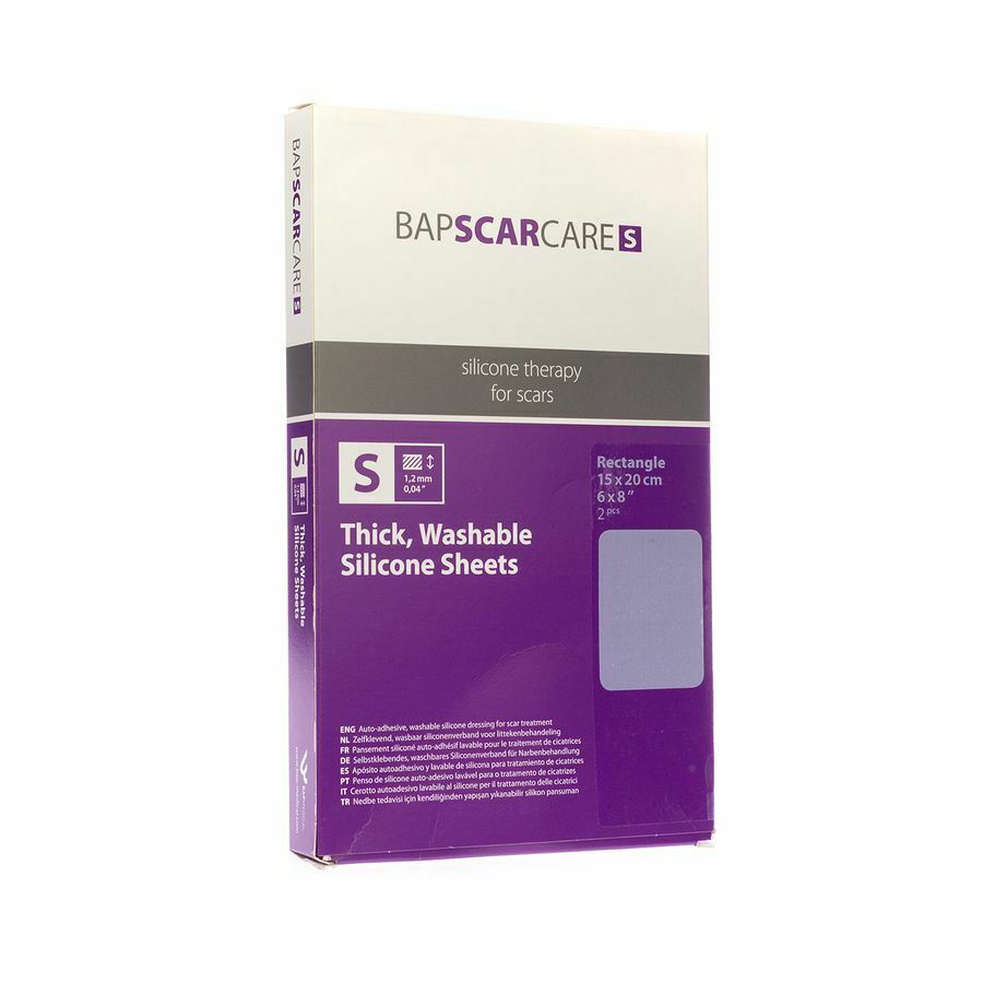 Bap Scar Care S Silicoonverb Adh 15x 20cm 2 Stuks