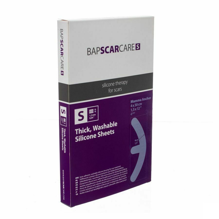 Bap Scar Care S Silicoonverb Adh 40x10x30cm 2 Paar