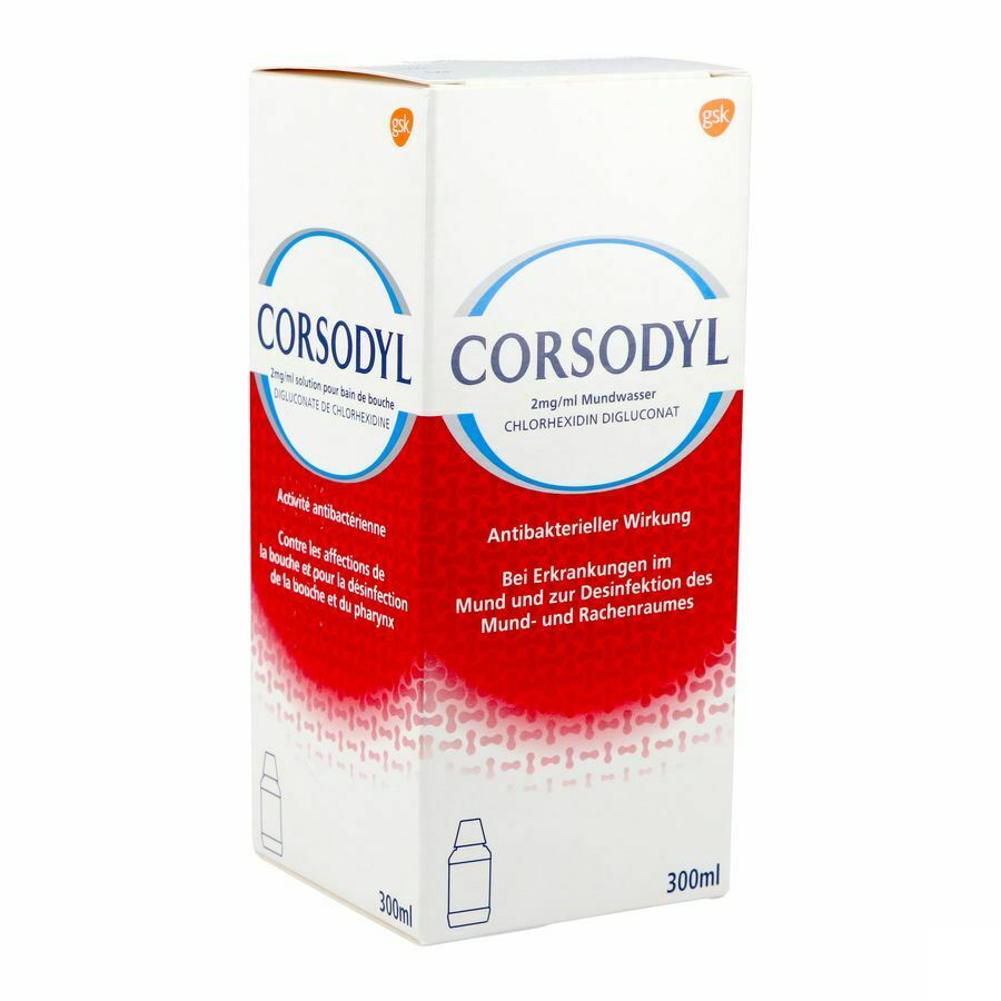 Corsodyl 2mg/ml Mondspoeling 300ml