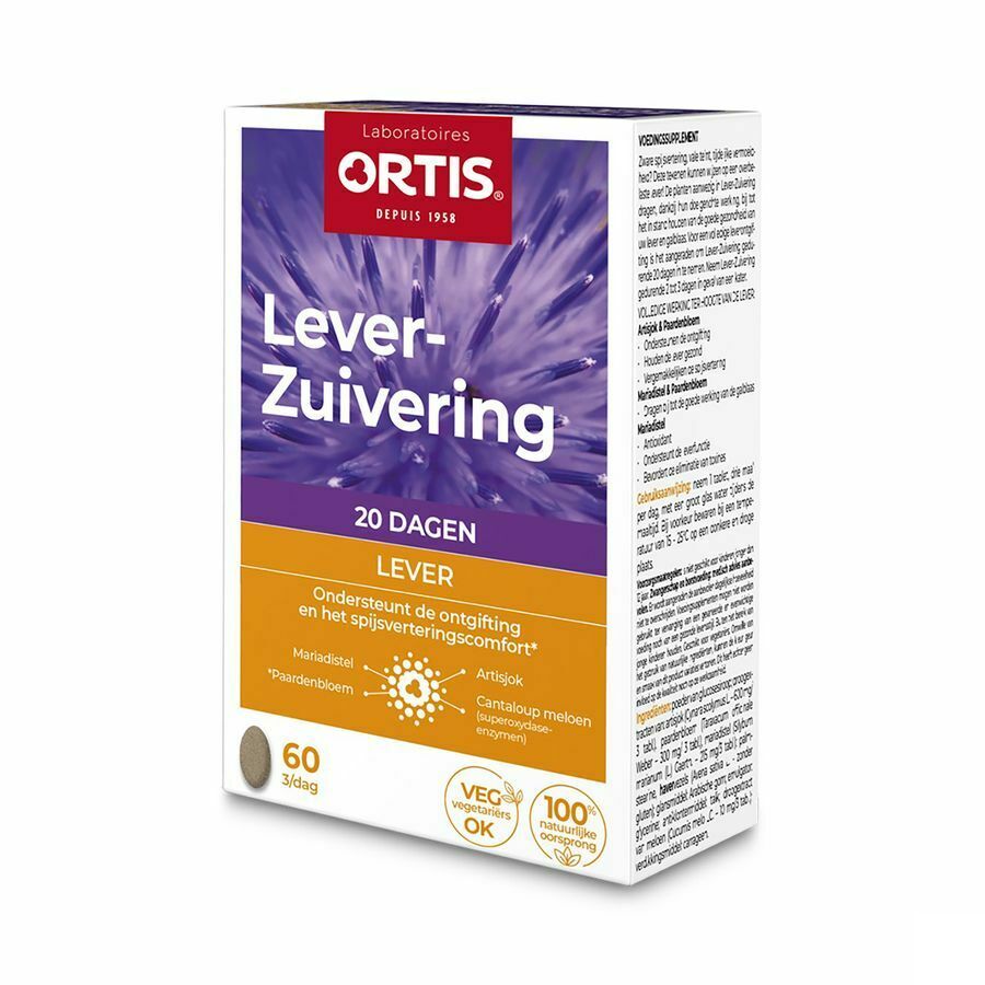 Ortis Methoddraine Lever-Zuiverend 60 Tabletten