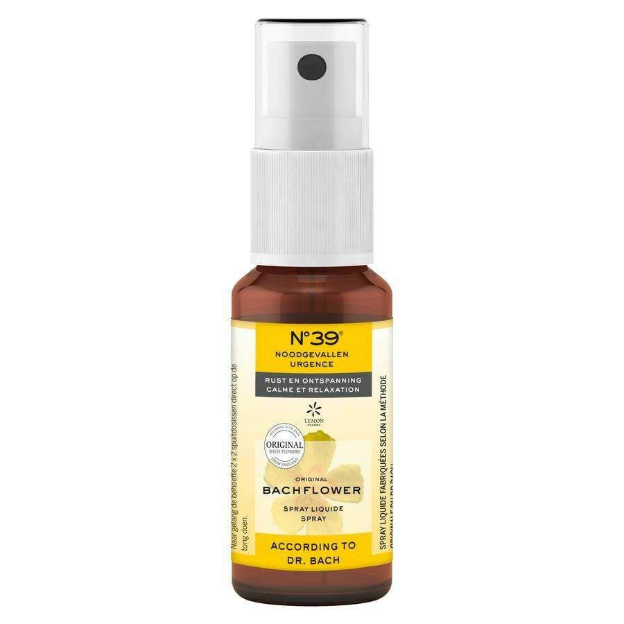 Bachbloesem Bio N°39 Noodgevallen Spray 20ml