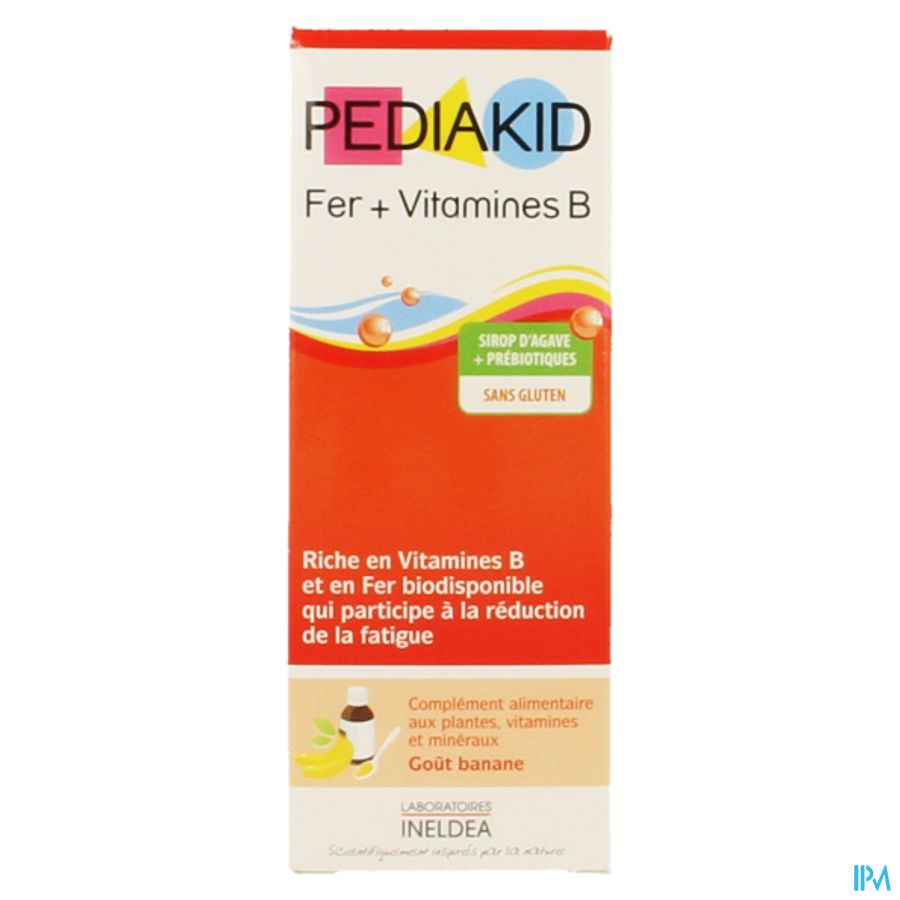 Pediakid Fer+vit B Sol Buv Fl 125ml