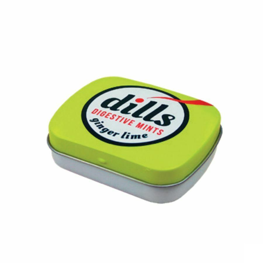 Dills Ginger & Lime Mints Z/suiker 15g