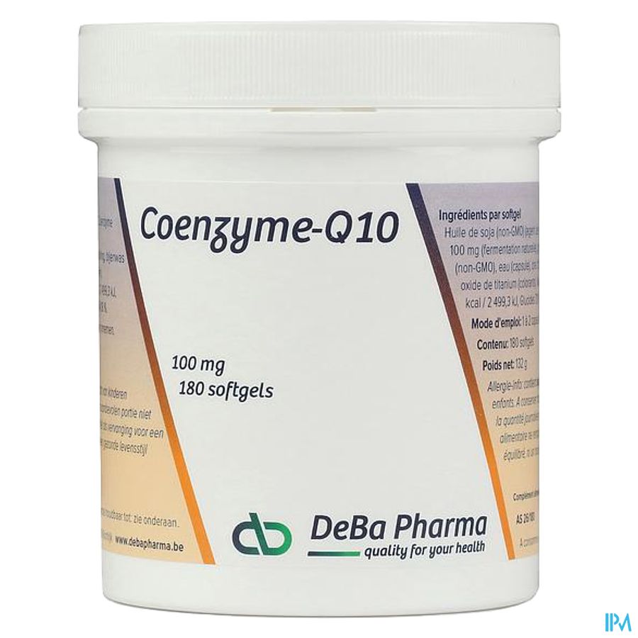 DeBa Pharma Coenzyme Q10 100mg 180 softgels