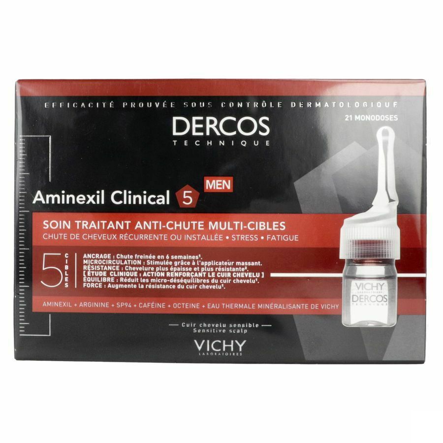 Vichy Dercos Aminexil Clinical 5 Anti-haaruitval Mannen 21 Flesjes