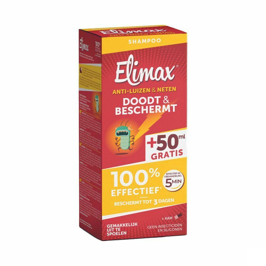 Elimax 2-in-1 Shampoo Tegen Luizen en Neten Zonder Insecticide 250ml