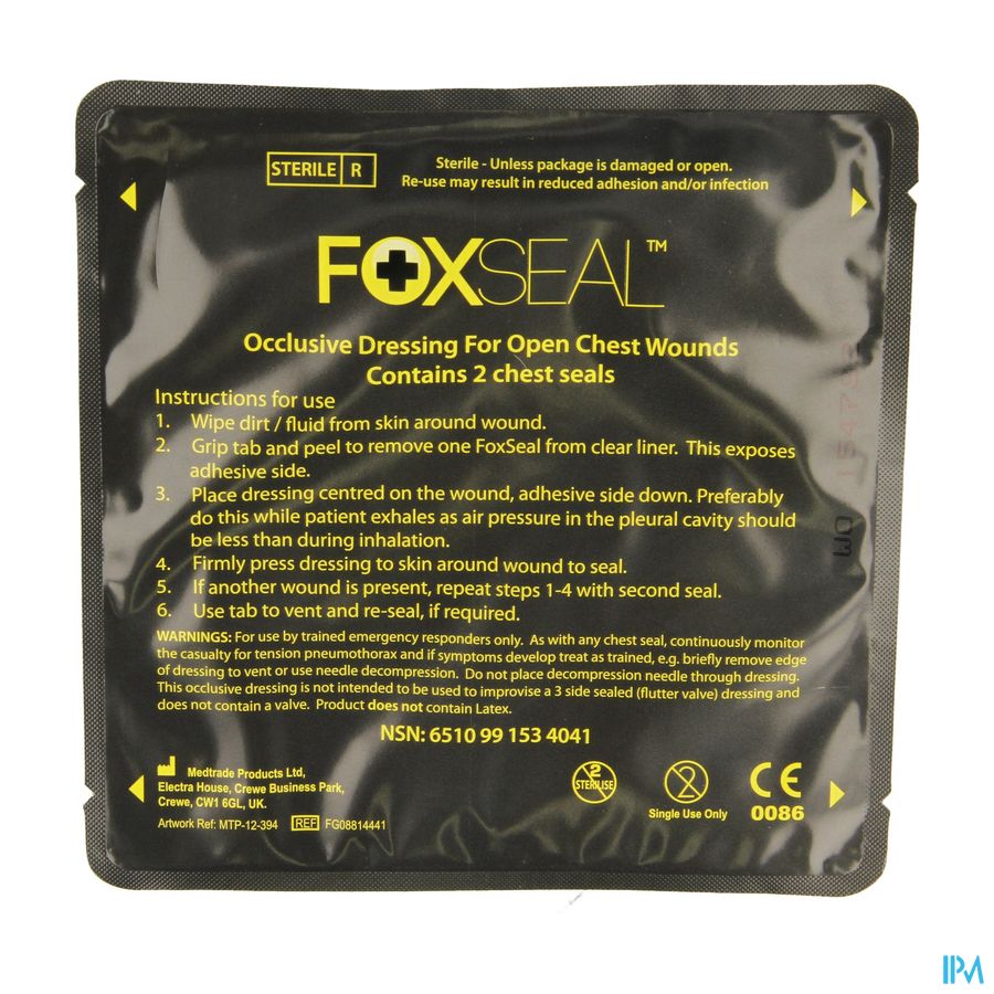 Chest Seal Foxseal 2 Covarmed