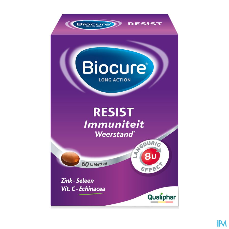 Biocure Long Action Resist Weerstand en Immuniteit Vitamine 60 Tabletten