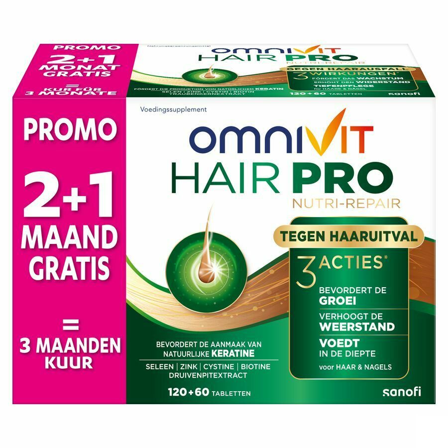 Omnivit Hair Pro Nutri-Repair 180 tabletten