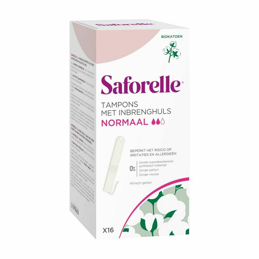 Saforelle Tampons Inbrenghuls Normaal 16