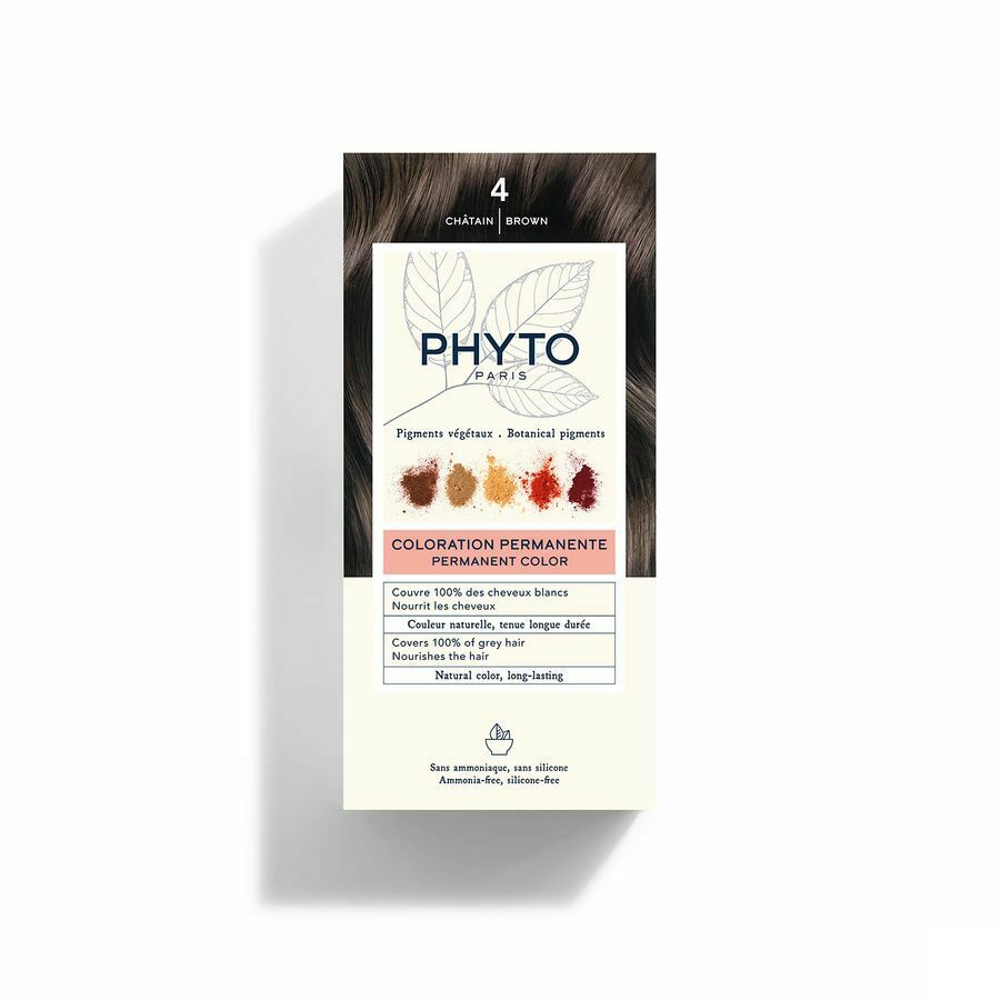 Phytocolor Permanente Haarkleuring 4 Chatain Intense en Natuurlijke Kleur