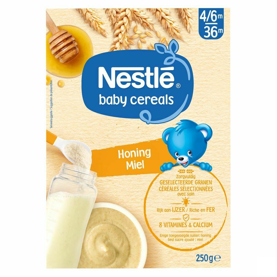 Nestle Baby Cereals Honing Granen Baby 6+ Maanden 250g