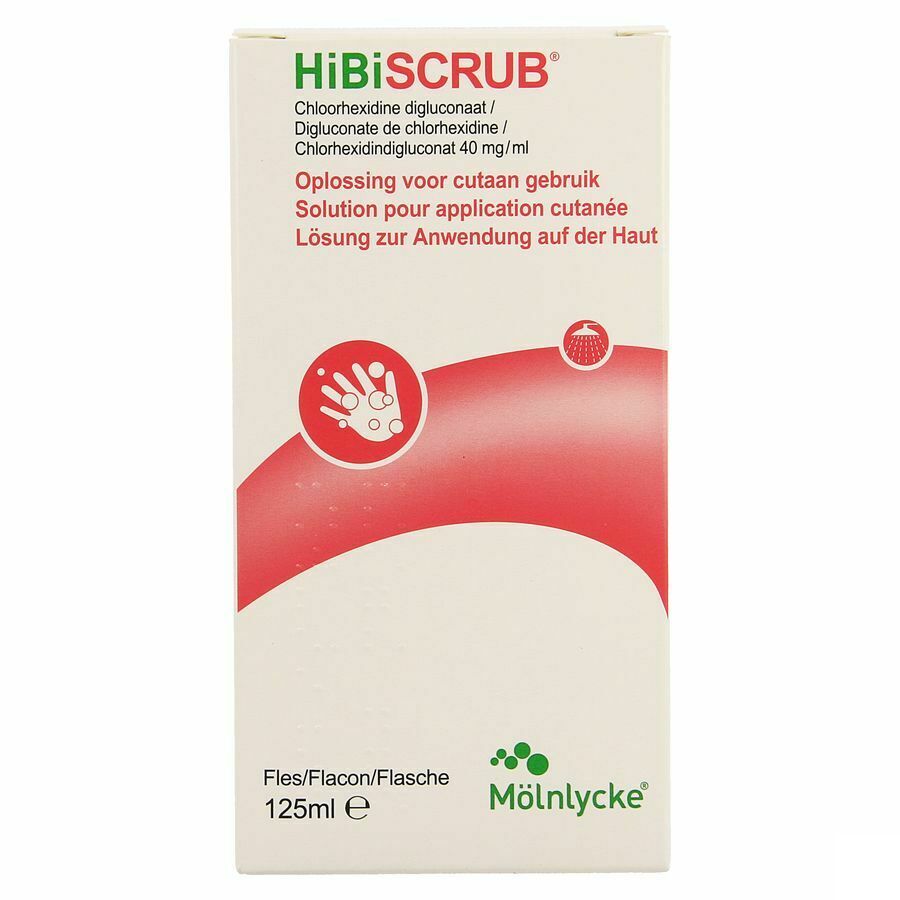 Hibiscrub 40mg/ml Opl Cutaan Gebruik 125ml