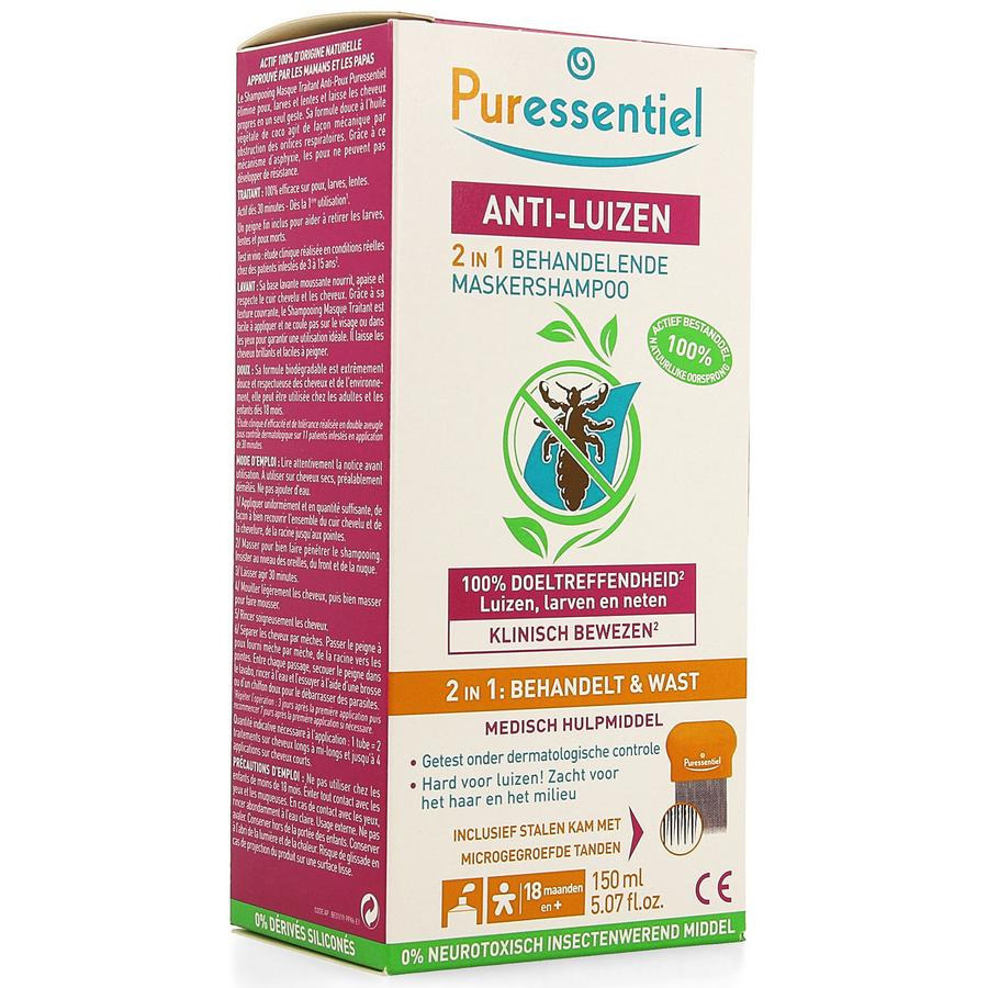 Puressentiel A/luizen Sh Behand. 2in1 150ml + Kam