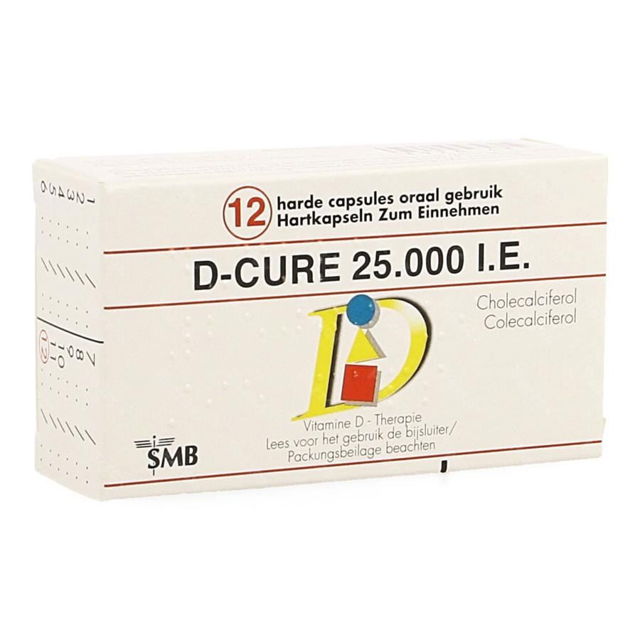 koppeling Verwaarlozing pistool D-Cure 25000iu Vitamine D 12 Harde Capsules kopen - Pazzox