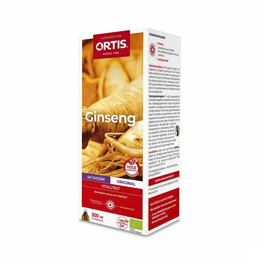 Ortis Ginseng Bio Vitaliteit 500ml