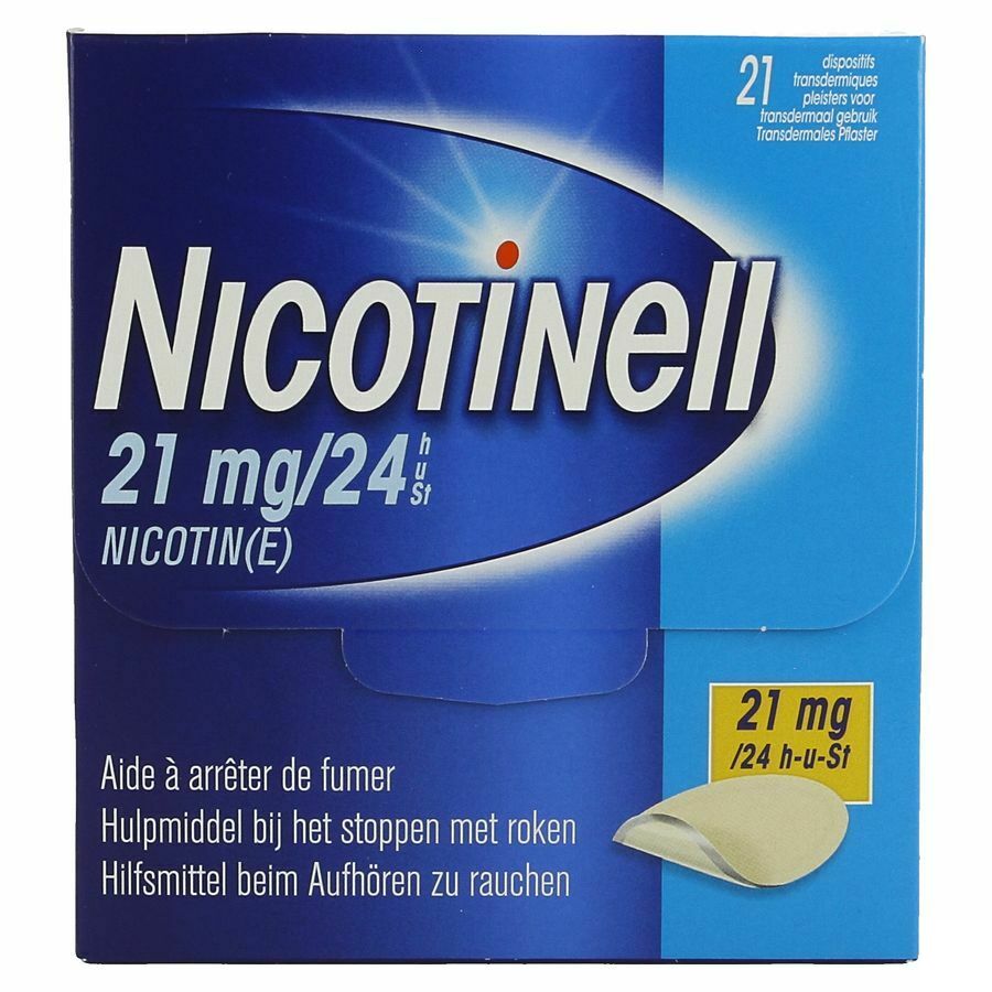 Nicotinell 21mg/24u Pleister Transdermaal 21