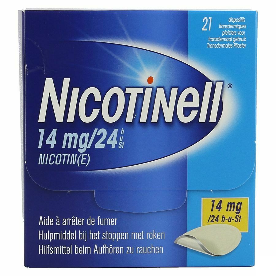 Nicotinell 14mg/24u Pleister Transdermaal 21