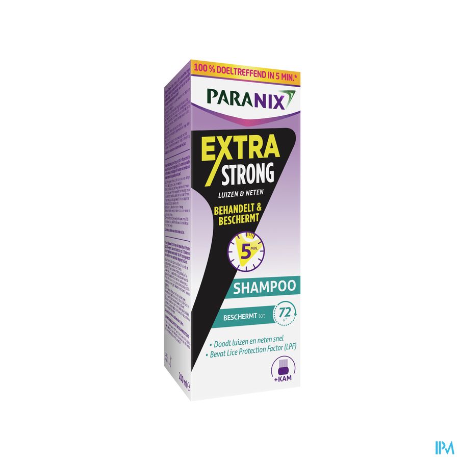 Paranix Extra Sterke Shampoo Anti Luizen en Neten 200ml + Kam