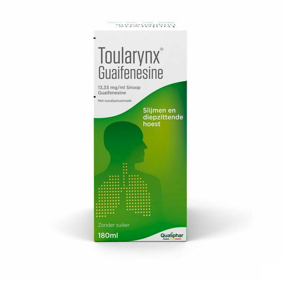 Toularynx Guaifenesine Slijmhoest en Diepzittende Hoest Siroop 180ml