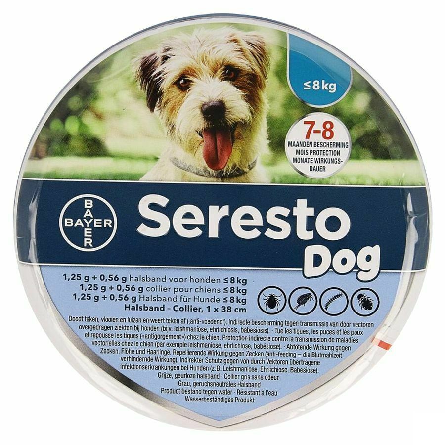 Seresto Dog 1,25g +0,56g Halsband < 8kg