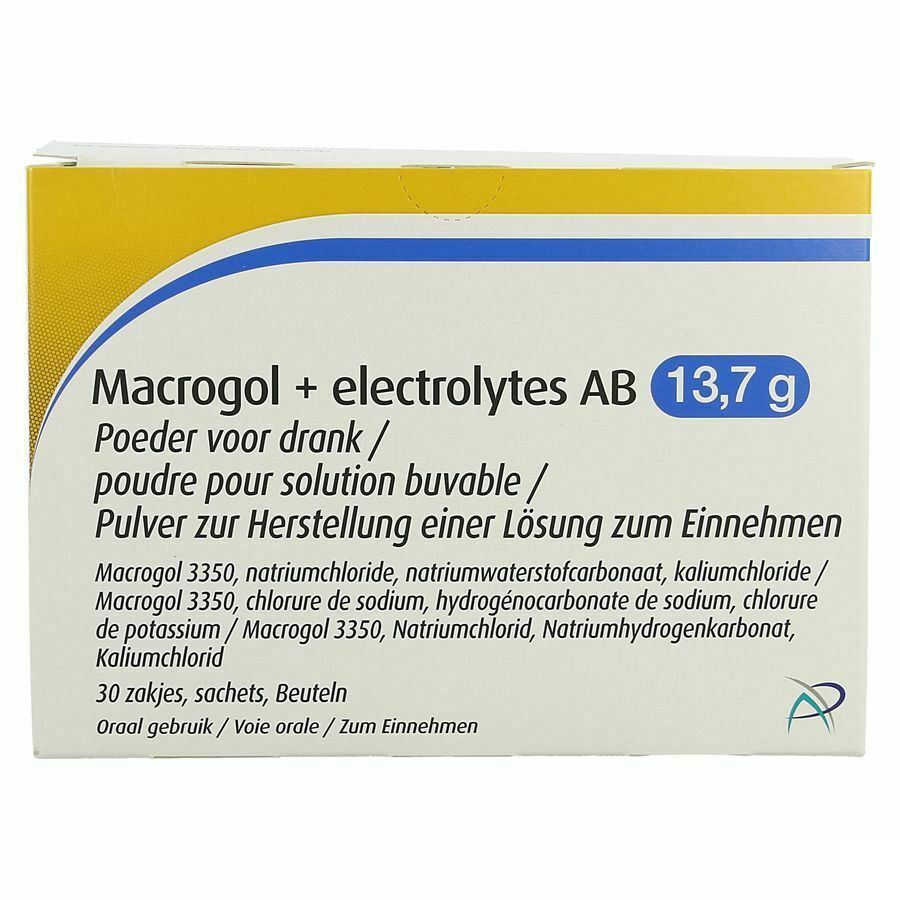 Macrogol + electrolytes AB 13.7g 30 Zakjes