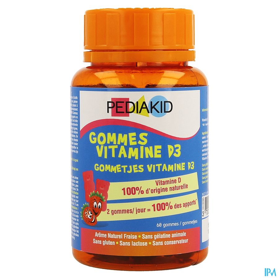 Pediakid Vitamine D3 68 Gommetjes