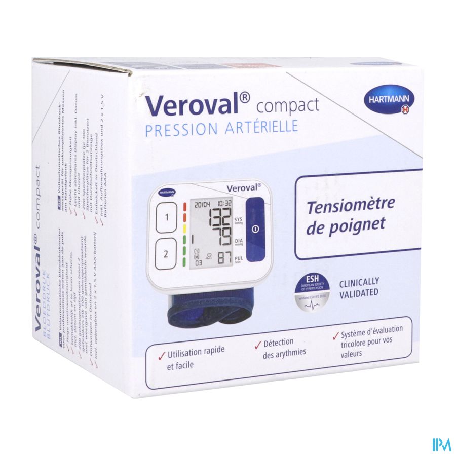 Hartmann Veroval Compact Pols Bloeddrukmeter