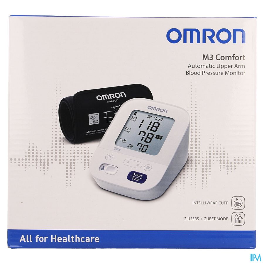 Omron M3 Comfort Bloeddrukmeter Arm Automat.