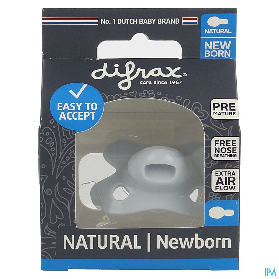 Difrax Fopspeen Natural Newborn Pure Ice