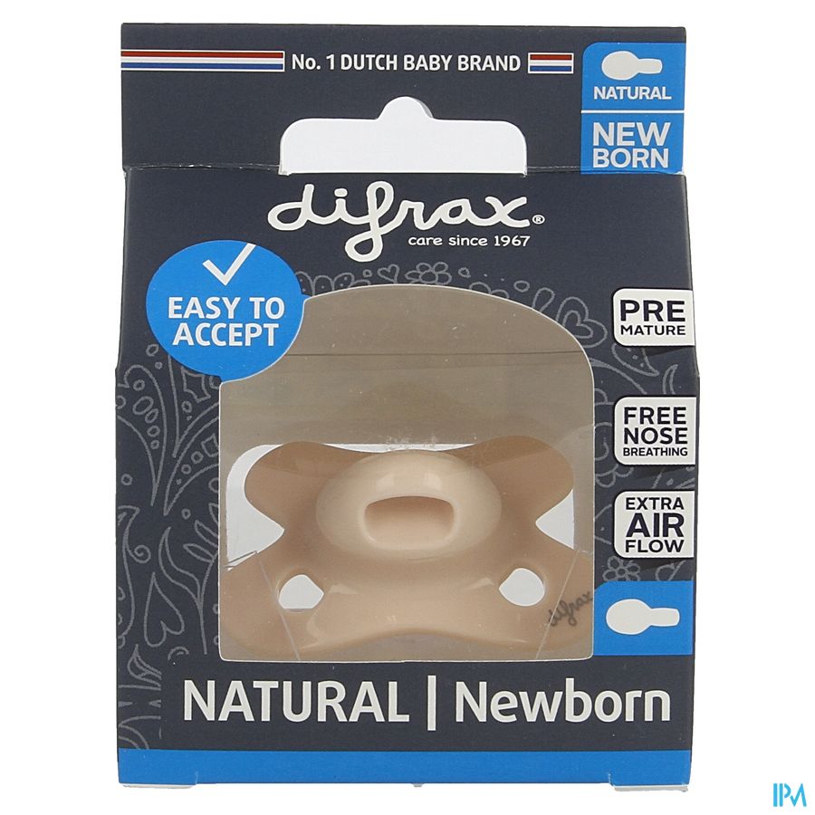 Difrax Fopspeen Natural Newborn Pure Blossom