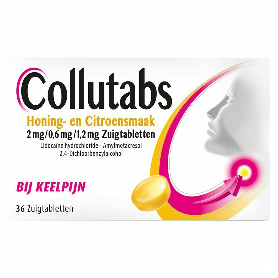 Collutabs Honing Citr. 2mg/0,6mg/1,2mg Zuigtabl 36