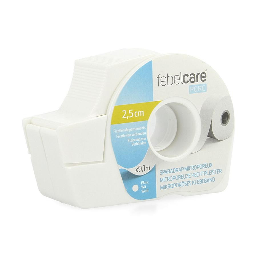 Febelcare Pore Micropor. Hechtpleister 25mmx9,14m